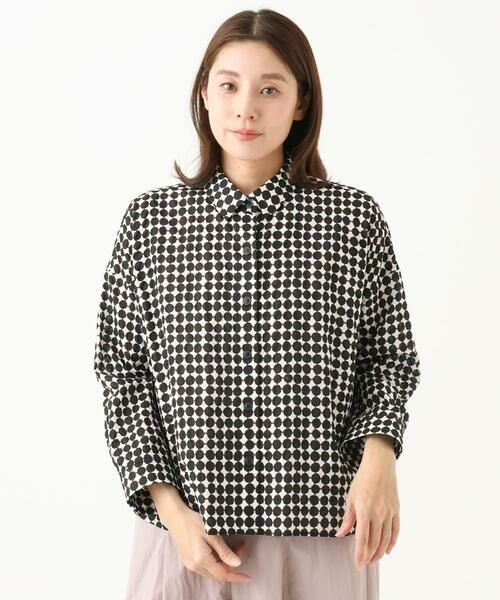 GIANNI LO GIUDICE / ジャンニ・ロ・ジュディチェ シャツ・ブラウス | [洗える]塩縮ドットシャツブラウス | 詳細9