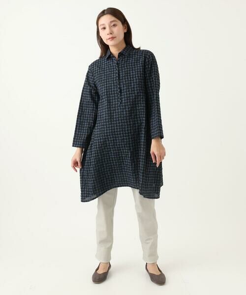 GIANNI LO GIUDICE / ジャンニ・ロ・ジュディチェ シャツ・ブラウス | [洗える]塩縮ドットチュニックブラウス | 詳細1