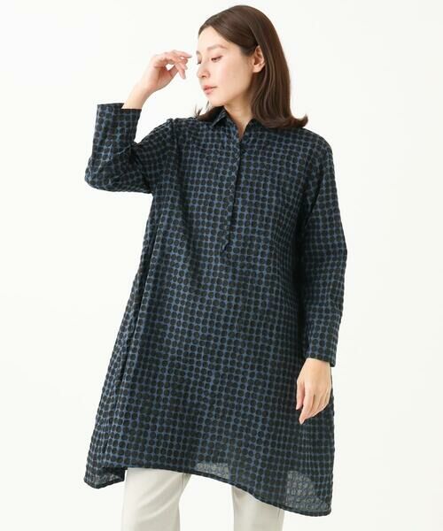 GIANNI LO GIUDICE / ジャンニ・ロ・ジュディチェ シャツ・ブラウス | [洗える]塩縮ドットチュニックブラウス | 詳細3