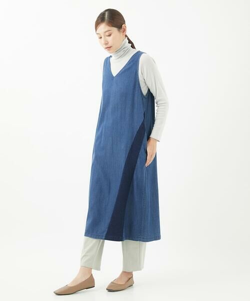 GIANNI LO GIUDICE / ジャンニ・ロ・ジュディチェ ロング・マキシ丈スカート | [洗える]フリクションデニムジャンパースカート | 詳細11