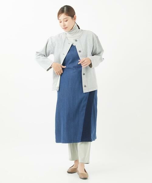 GIANNI LO GIUDICE / ジャンニ・ロ・ジュディチェ ロング・マキシ丈スカート | [洗える]フリクションデニムジャンパースカート | 詳細14