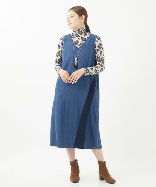 GIANNI LO GIUDICE / ジャンニ・ロ・ジュディチェ ロング・マキシ丈スカート | [洗える]フリクションデニムジャンパースカート | 詳細17