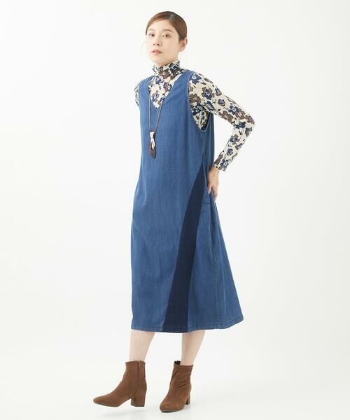 GIANNI LO GIUDICE / ジャンニ・ロ・ジュディチェ ロング・マキシ丈スカート | [洗える]フリクションデニムジャンパースカート | 詳細19