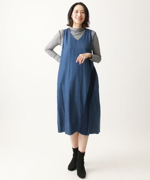 GIANNI LO GIUDICE / ジャンニ・ロ・ジュディチェ ロング・マキシ丈スカート | [洗える]フリクションデニムジャンパースカート | 詳細21