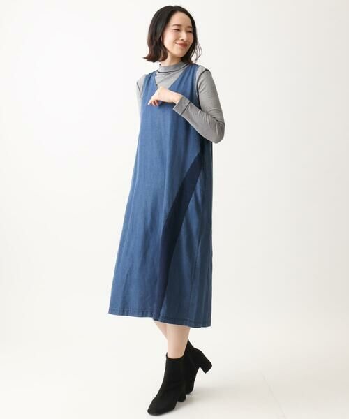 GIANNI LO GIUDICE / ジャンニ・ロ・ジュディチェ ロング・マキシ丈スカート | [洗える]フリクションデニムジャンパースカート | 詳細22