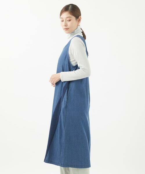 GIANNI LO GIUDICE / ジャンニ・ロ・ジュディチェ ロング・マキシ丈スカート | [洗える]フリクションデニムジャンパースカート | 詳細3
