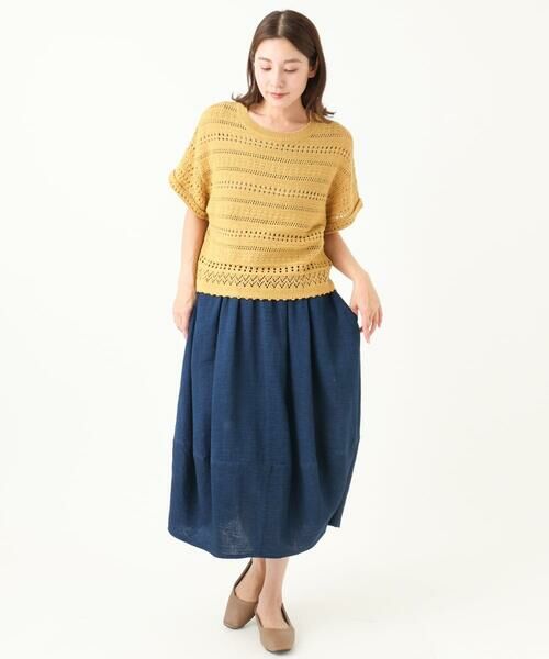 GIANNI LO GIUDICE / ジャンニ・ロ・ジュディチェ ニット・セーター | [洗える]透かし編み半袖ニット | 詳細4