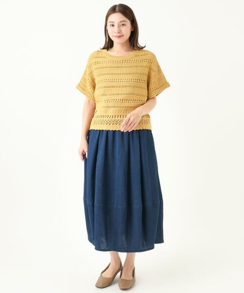 GIANNI LO GIUDICE / ジャンニ・ロ・ジュディチェ ニット・セーター | [洗える]透かし編み半袖ニット | 詳細5