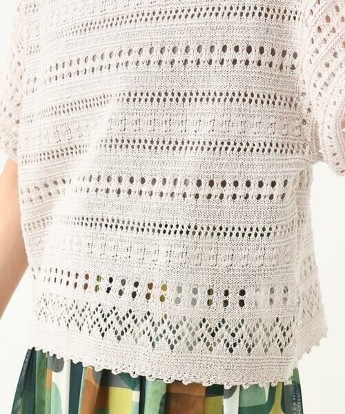 GIANNI LO GIUDICE / ジャンニ・ロ・ジュディチェ ニット・セーター | [洗える]透かし編み半袖ニット | 詳細20