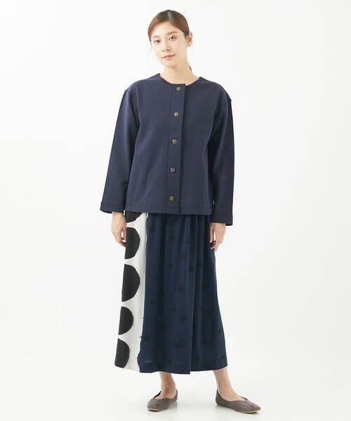 GIANNI LO GIUDICE / ジャンニ・ロ・ジュディチェ ロング・マキシ丈スカート | [洗える・日本製]ウール混ドットジャガードスカート | 詳細10