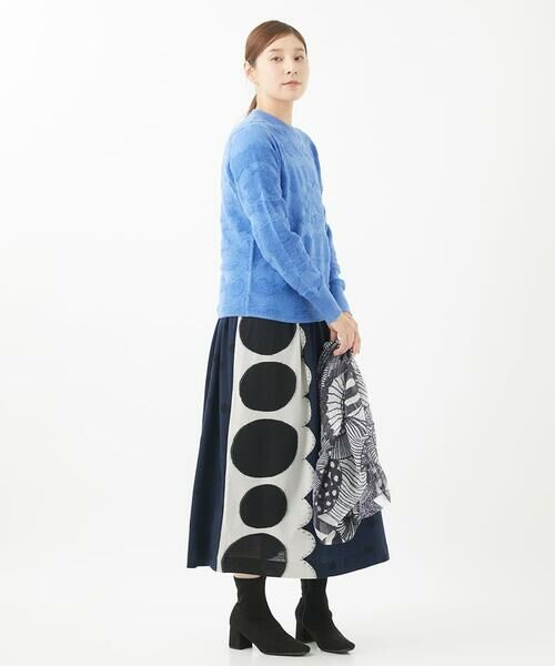 GIANNI LO GIUDICE / ジャンニ・ロ・ジュディチェ ロング・マキシ丈スカート | [洗える・日本製]ウール混ドットジャガードスカート | 詳細13