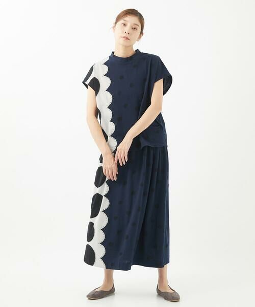 GIANNI LO GIUDICE / ジャンニ・ロ・ジュディチェ ロング・マキシ丈スカート | [洗える・日本製]ウール混ドットジャガードスカート | 詳細17