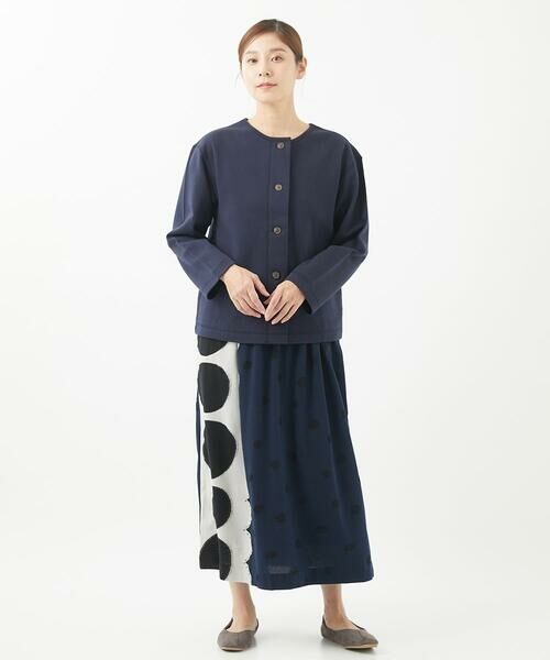 GIANNI LO GIUDICE / ジャンニ・ロ・ジュディチェ ロング・マキシ丈スカート | [洗える・日本製]ウール混ドットジャガードスカート | 詳細19