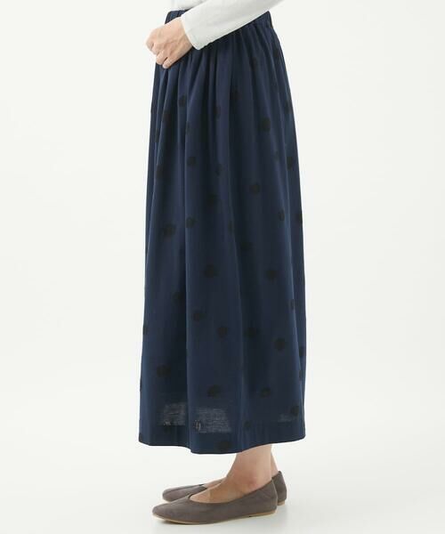 GIANNI LO GIUDICE / ジャンニ・ロ・ジュディチェ ロング・マキシ丈スカート | [洗える・日本製]ウール混ドットジャガードスカート | 詳細3