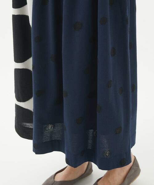 GIANNI LO GIUDICE / ジャンニ・ロ・ジュディチェ ロング・マキシ丈スカート | [洗える・日本製]ウール混ドットジャガードスカート | 詳細4