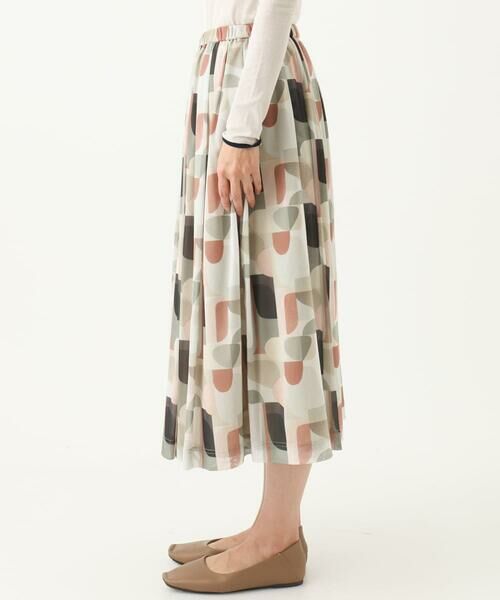 GIANNI LO GIUDICE / ジャンニ・ロ・ジュディチェ ロング・マキシ丈スカート | [洗える・日本製]サモーラチュールプリントスカート | 詳細3