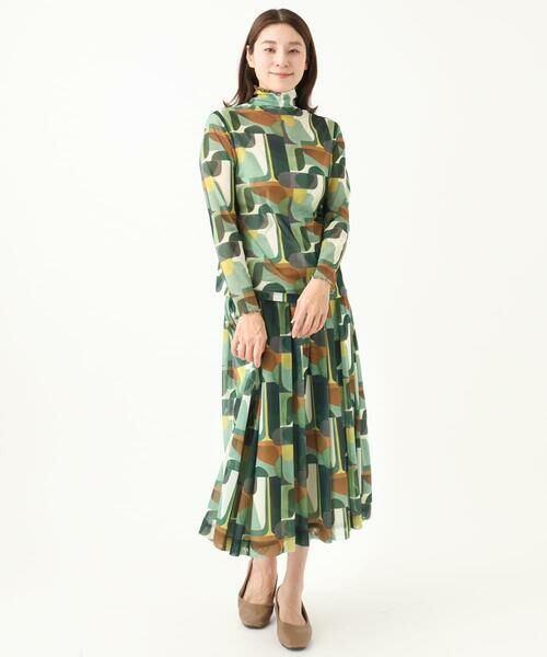 GIANNI LO GIUDICE / ジャンニ・ロ・ジュディチェ ロング・マキシ丈スカート | [洗える・日本製]サモーラチュールプリントスカート | 詳細17