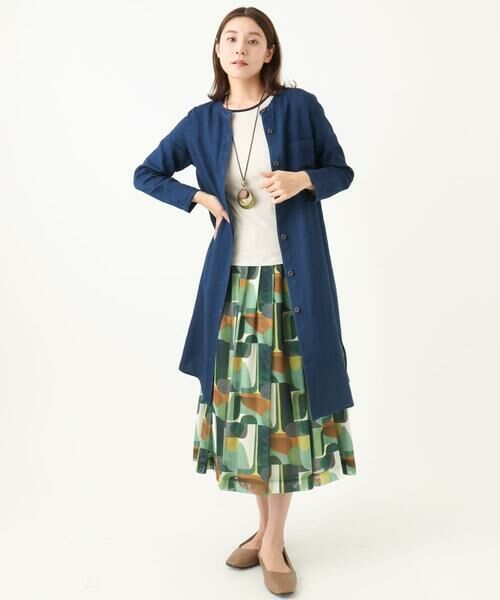 GIANNI LO GIUDICE / ジャンニ・ロ・ジュディチェ ロング・マキシ丈スカート | [洗える・日本製]サモーラチュールプリントスカート | 詳細26