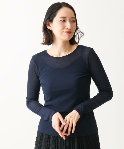 GIANNI LO GIUDICE / ジャンニ・ロ・ジュディチェ カットソー | [洗える・日本製]シアーストレッチフライスカットソー | 詳細1