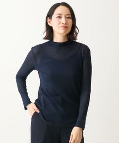 GIANNI LO GIUDICE / ジャンニ・ロ・ジュディチェ カットソー | [洗える・日本製]シアーストレッチフライスモックネックカットソー