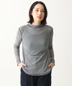 GIANNI LO GIUDICE / ジャンニ・ロ・ジュディチェ カットソー | [洗える・日本製]シアーストレッチフライスモックネックカットソー