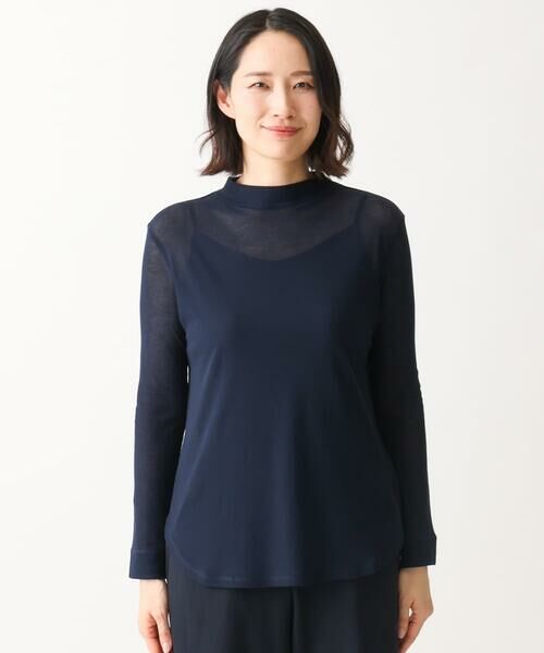 GIANNI LO GIUDICE / ジャンニ・ロ・ジュディチェ カットソー | [洗える・日本製]シアーストレッチフライスモックネックカットソー | 詳細2