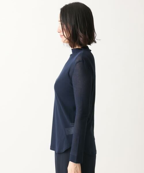 GIANNI LO GIUDICE / ジャンニ・ロ・ジュディチェ カットソー | [洗える・日本製]シアーストレッチフライスモックネックカットソー | 詳細3