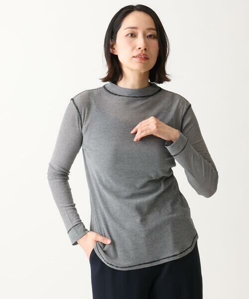 GIANNI LO GIUDICE / ジャンニ・ロ・ジュディチェ カットソー | [洗える・日本製]シアーストレッチフライスモックネックカットソー | 詳細13