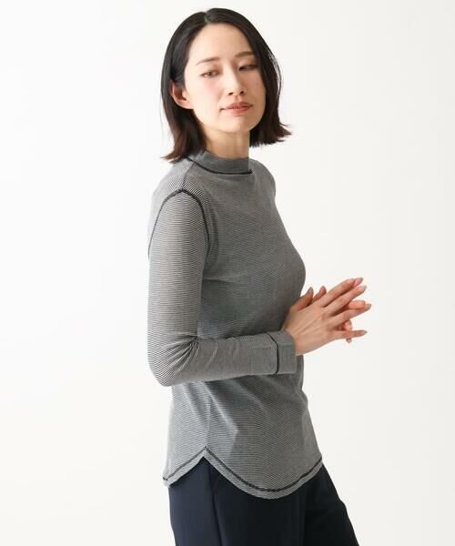 GIANNI LO GIUDICE / ジャンニ・ロ・ジュディチェ カットソー | [洗える・日本製]シアーストレッチフライスモックネックカットソー | 詳細14