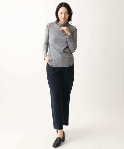 GIANNI LO GIUDICE / ジャンニ・ロ・ジュディチェ カットソー | [洗える・日本製]シアーストレッチフライスモックネックカットソー | 詳細15