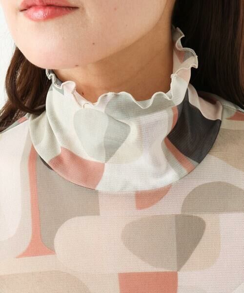 GIANNI LO GIUDICE / ジャンニ・ロ・ジュディチェ カットソー | [洗える・日本製]アブストラクト柄サモーラチュールカットソー | 詳細5