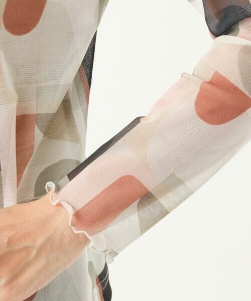 GIANNI LO GIUDICE / ジャンニ・ロ・ジュディチェ カットソー | [洗える・日本製]アブストラクト柄サモーラチュールカットソー | 詳細7