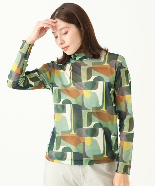 GIANNI LO GIUDICE / ジャンニ・ロ・ジュディチェ カットソー | [洗える・日本製]アブストラクト柄サモーラチュールカットソー | 詳細13