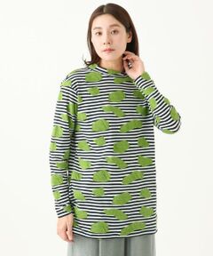 GIANNI LO GIUDICE / ジャンニ・ロ・ジュディチェ カットソー | [洗える・日本製]浮雲ジャガードロング丈カットソー