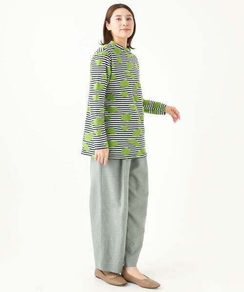 GIANNI LO GIUDICE / ジャンニ・ロ・ジュディチェ カットソー | [洗える・日本製]浮雲ジャガードロング丈カットソー | 詳細10