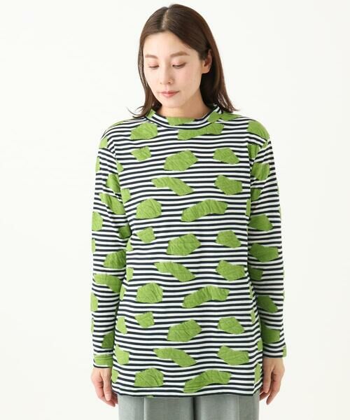 GIANNI LO GIUDICE / ジャンニ・ロ・ジュディチェ カットソー | [洗える・日本製]浮雲ジャガードロング丈カットソー | 詳細2