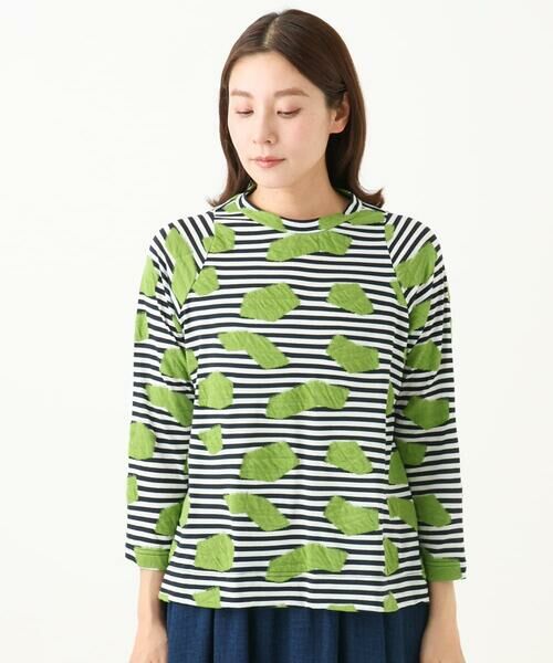 GIANNI LO GIUDICE / ジャンニ・ロ・ジュディチェ カットソー | [洗える・日本製]浮雲ジャガードショート丈カットソー | 詳細2