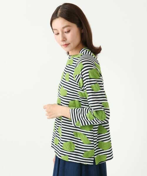 GIANNI LO GIUDICE / ジャンニ・ロ・ジュディチェ カットソー | [洗える・日本製]浮雲ジャガードショート丈カットソー | 詳細3