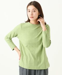 GIANNI LO GIUDICE / ジャンニ・ロ・ジュディチェ カットソー | [洗える・日本製]綿麻バイアスチェックジャガード