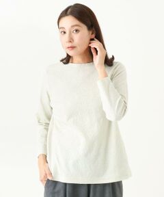 GIANNI LO GIUDICE / ジャンニ・ロ・ジュディチェ カットソー | [洗える・日本製]綿麻バイアスチェックジャガード