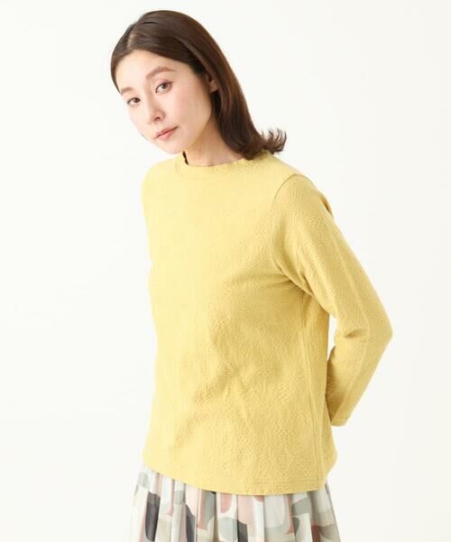 GIANNI LO GIUDICE / ジャンニ・ロ・ジュディチェ カットソー | [洗える・日本製]綿麻バイアスチェックジャガード | 詳細1