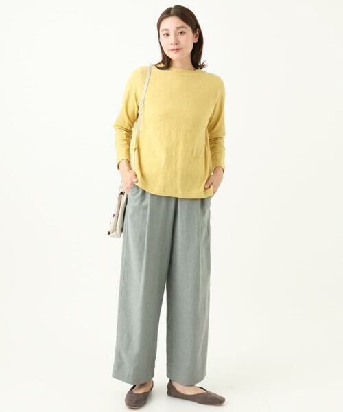 GIANNI LO GIUDICE / ジャンニ・ロ・ジュディチェ カットソー | [洗える・日本製]綿麻バイアスチェックジャガード | 詳細5