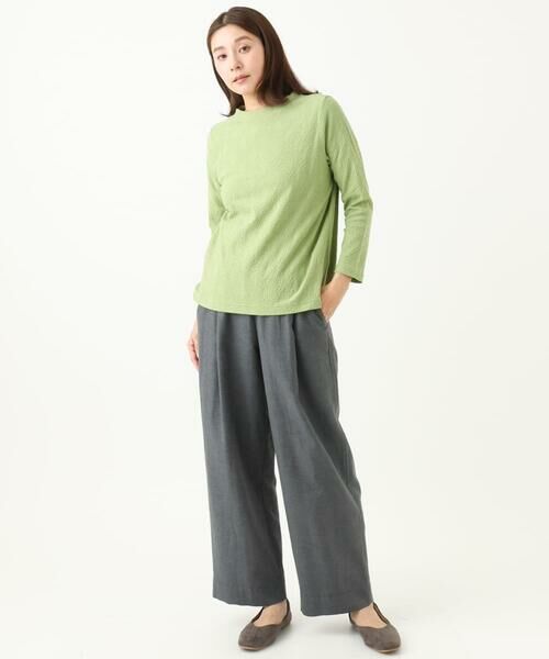 GIANNI LO GIUDICE / ジャンニ・ロ・ジュディチェ カットソー | [洗える・日本製]綿麻バイアスチェックジャガード | 詳細10