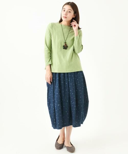 GIANNI LO GIUDICE / ジャンニ・ロ・ジュディチェ カットソー | [洗える・日本製]綿麻バイアスチェックジャガード | 詳細16