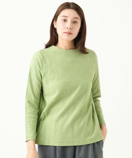 GIANNI LO GIUDICE / ジャンニ・ロ・ジュディチェ カットソー | [洗える・日本製]綿麻バイアスチェックジャガード | 詳細8