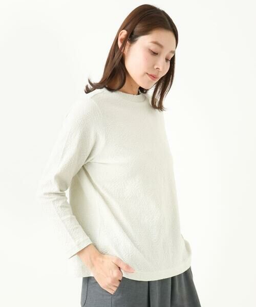 GIANNI LO GIUDICE / ジャンニ・ロ・ジュディチェ カットソー | [洗える・日本製]綿麻バイアスチェックジャガード | 詳細17