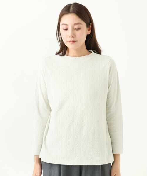 GIANNI LO GIUDICE / ジャンニ・ロ・ジュディチェ カットソー | [洗える・日本製]綿麻バイアスチェックジャガード | 詳細18