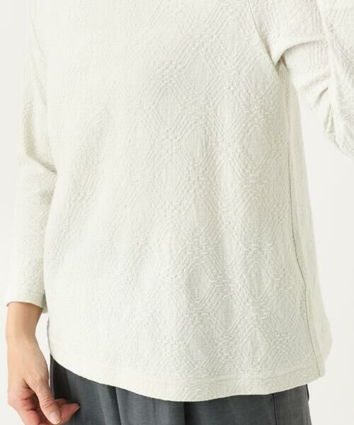 GIANNI LO GIUDICE / ジャンニ・ロ・ジュディチェ カットソー | [洗える・日本製]綿麻バイアスチェックジャガード | 詳細23