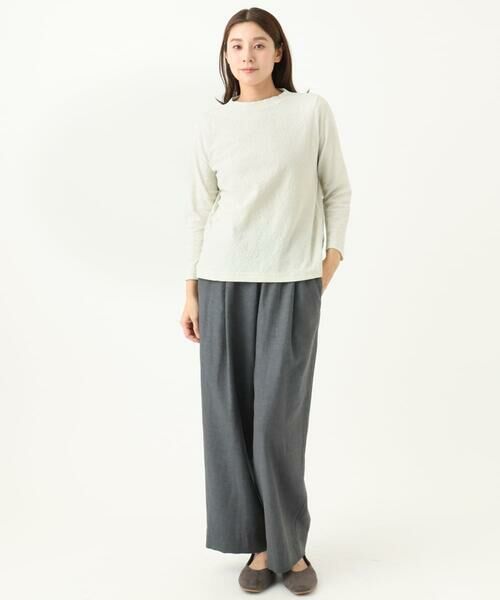 GIANNI LO GIUDICE / ジャンニ・ロ・ジュディチェ カットソー | [洗える・日本製]綿麻バイアスチェックジャガード | 詳細25