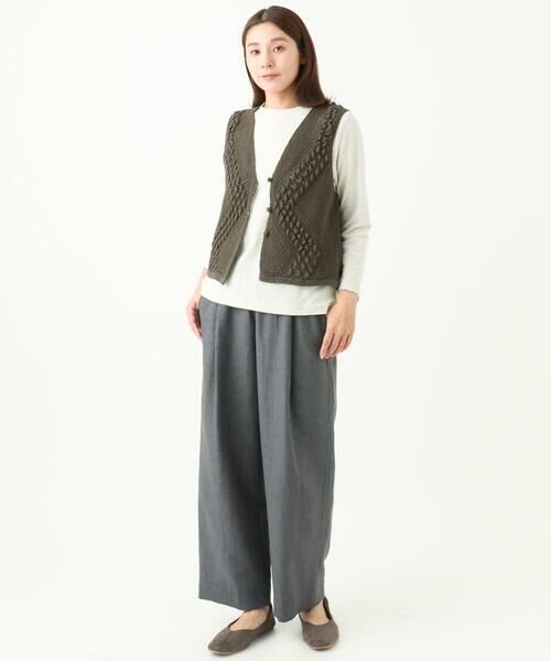 GIANNI LO GIUDICE / ジャンニ・ロ・ジュディチェ カットソー | [洗える・日本製]綿麻バイアスチェックジャガード | 詳細27